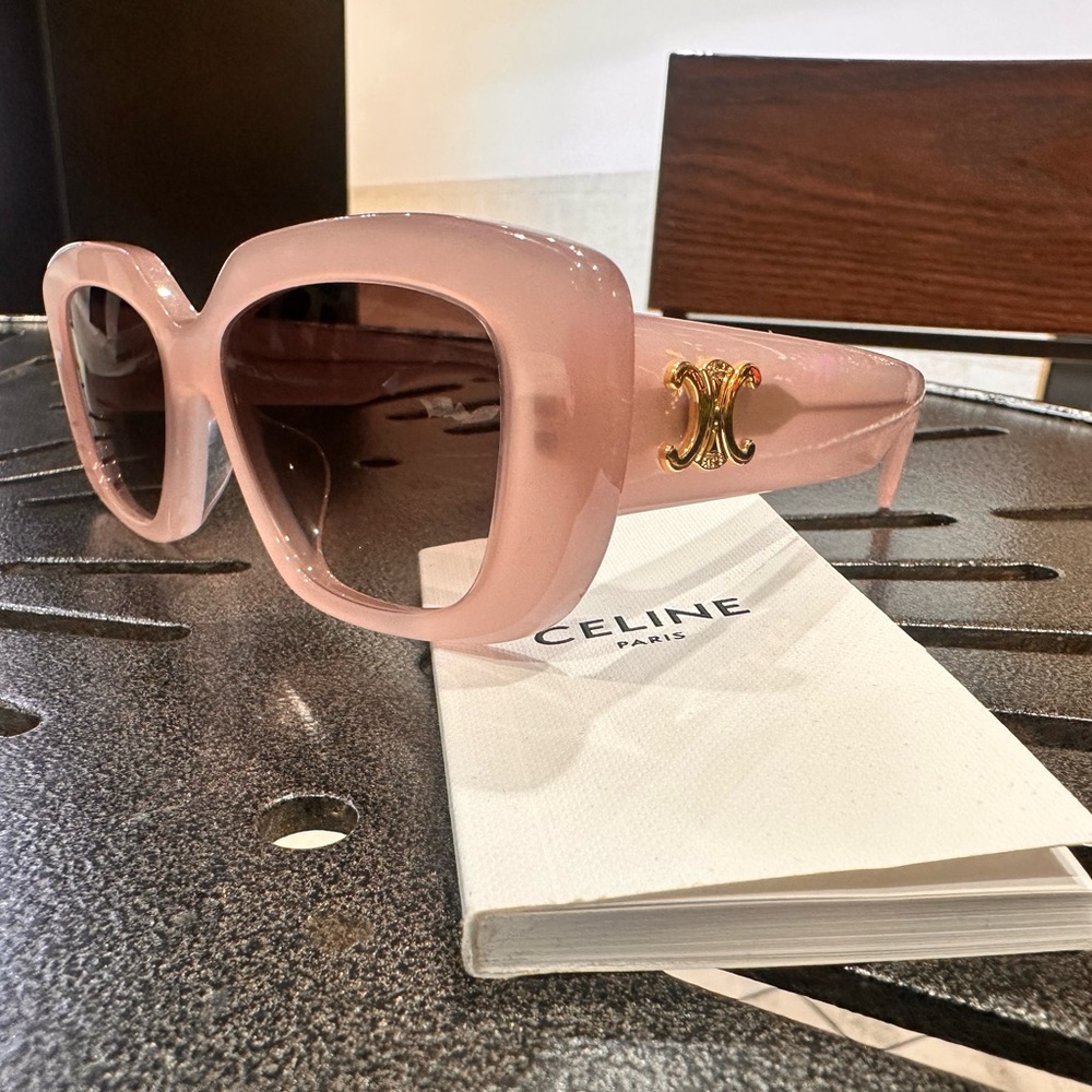 Triomphe 55mm Rectangular Sunglasses - image 2